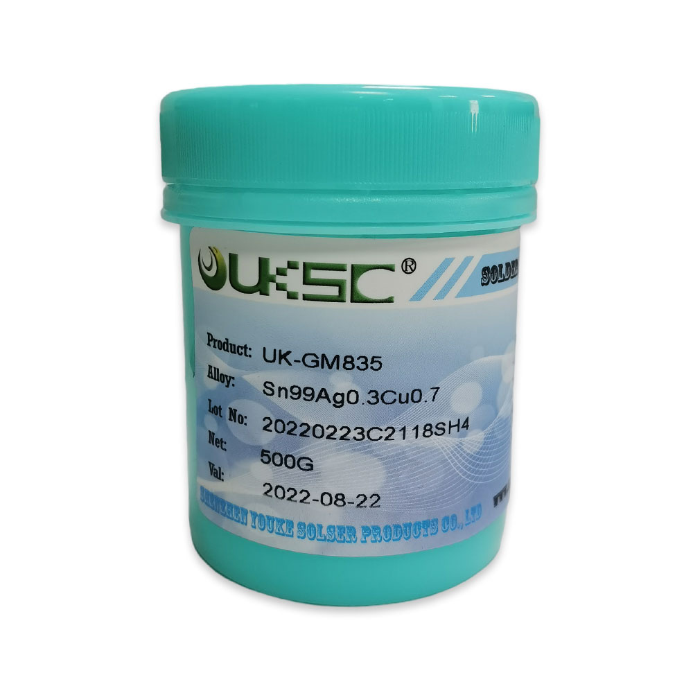 無(wú)鉛高溫錫膏UK-GM835 - Sn99Aa0 3Cu0.7